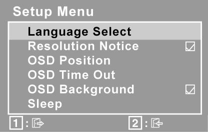 Display Mode (Tryb wyświetlania) udostępnia dwukolorowe tryby przestrzeni barwnej. Ustawienie fabryczne dla tego produktu to tryb PC.