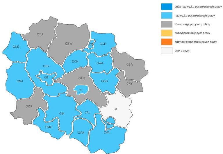 Legenda: CSE powiat sępoleński CGD powiat golubsko-dobrzyński CB Bydgoszcz CTU powiat tucholski CT Toruń CBY powiat bydgoski ziemski CSW powiat świecki CTR powiat toruński ziemski CRA powiat