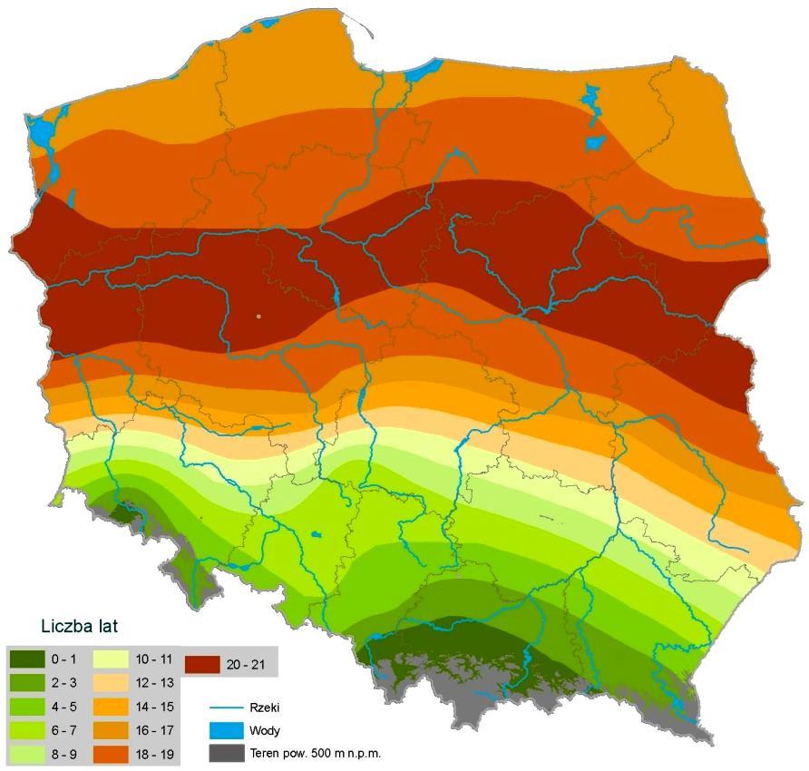 Wystąpienie suszy rolniczej u zbóż jarych na