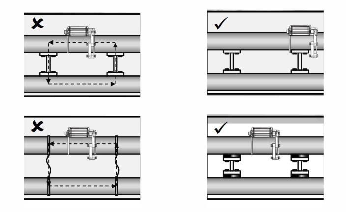 Dłuższy element wykonany z materiału ferromagnetycznego, (jeżeli występuje w tym modelu) zamontuj w jarzmie transducer a.