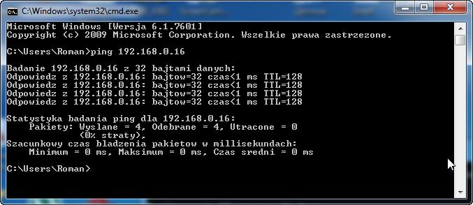 Czy protokół DHCP jest włączony? Jaki jest adres IP serwera DHCP? Kiedy została otrzymana dzierżawa? Kiedy dzierżawa wygasa? Krok 5 Wpisz polecenie ping z twoim adresem IP. Na przykład ping 192.168.0.