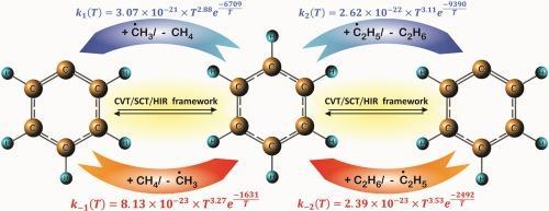 Huynh,Direct ab initio study of the C6H6 + CH3/C2H5 = C6H5 + CH4/C2H6 reactions Chemical Physics LettersVolume 646, 16 February 2016, Pages 102 109