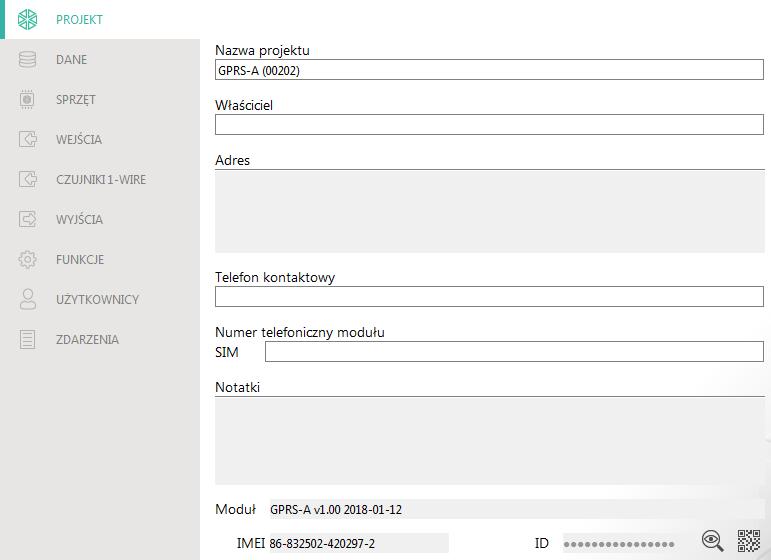 18 GPRS-A SATEL 2. Skonfiguruj ustawienia wymagane do nawiązania bezpośredniego połączenia przez GPRS (patrz: Okno Połączenie s. 14). 3. Kliknij na na pasku menu. 4.