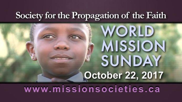 NEXT SUNDAY, OCTOBER 21ST IS A MISSION