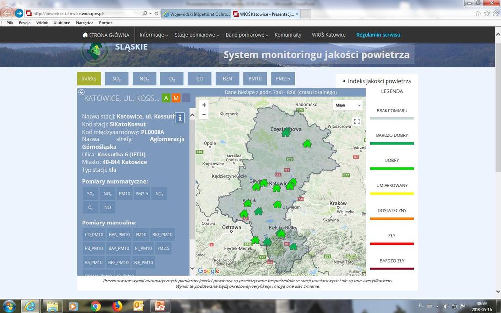 Informacja o jakości powietrza