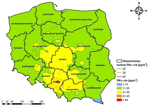 Wynika to z faktu, iż frakcja ta posiada najmniejszy udział w pyle pochodzącym z zabrudzenia jezdni, który stanowi największą składową pyłu pochodzącego z komunikacji. 3.2.8.