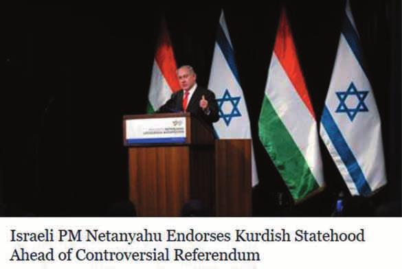 Utworzenie niepodległego Kurdystanu leży w interesie Izraela i Zachodu zadeklarowała dziś w Jerozolimie minister sprawiedliwości Ajelet Szaked. 6.
