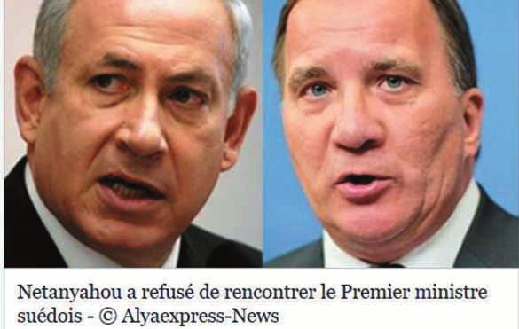 22. Szwecja-Izrael. Netanjahu odmówił spotkania z lewicowym premierem Szwecji S.