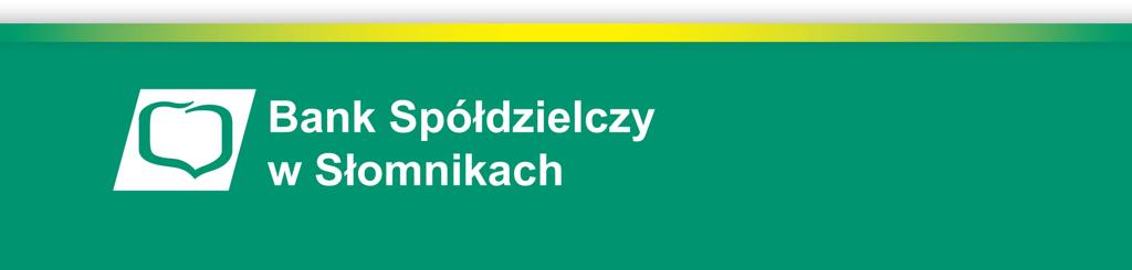 TABELA OPROCENTOWANIA PRODUKTÓW BANKOWYCH BANKU SPÓŁDZIELCZEGO W