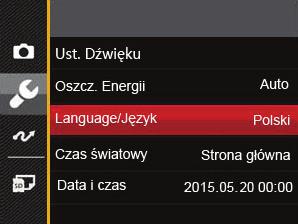 Ustawienie języka, Data/Godzina Po pierwszym włączeniu należy ustawić język, datę i godzinę 1.