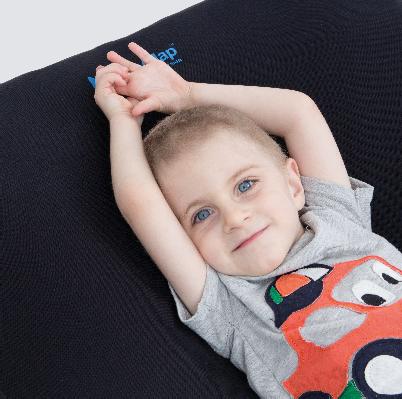 For customer request, the sides of our floor cushion can be made of self-gripping material, what allows to attach additional straps and belts for improving the child stabilization.