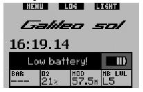 1.7 Wymienialna bateria W Galileo zastosowano baterie typu CR2NP (znanych także jako CR12600SE), które mogą być wymienione przez właściciela i są dostępne w autoryzowanym serwisie UWATEC.