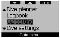 2.1 Opis Głównego Menu Przycisnąć przycisk MENU aby uzyskać listę dostępnych menu.