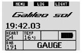 OSTRZEŻENIE Nurkowania w trybie głębokościomierza odbywają się na własne ryzyko. Użycie Galileo, jako komputera dekompresyjnego jest możliwe po 48godz. od nurkowania w trybie głębokościomierza.
