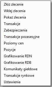 W arkuszu ofert istnieje możliwość przeniesienia wyświetlanych danych do arkusza kalkulacyjnego Excel przy pomocy przycisku XLS oraz do pliku tekstowego CSV rozdzielanego przecinkami. Ekran 4.