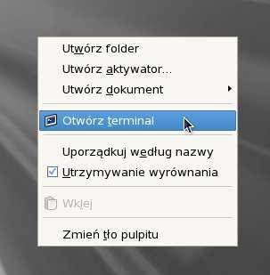 4. Zaloguj się do systemu operacyjnego maszyny wirtualnej jako użytkownik Oracle z hasłem oracle. Podaj powyższe informacje i naciśnij przycisk OK. 5. Uruchom terminal.