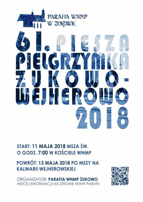 30 Nowenna do MB Nieustającej Pomocy: w środę o godz. 17.45. Adres parafii: ul. 3 Maja 4, 83-330 Żukowo, Tel. (058) 681-82-42. Kancelaria parafialna czynna: od poniedziałku do soboty w godz. od 8.