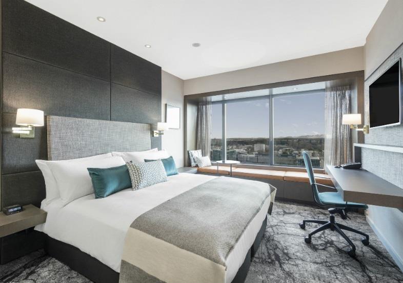 Hotel Crowne Plaza Christchurch oferuje nowoczesne pokoje z pięknym widokiem na miasto. Do dyspozycji Gości są min.