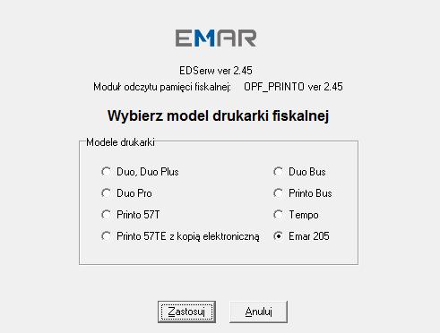 10. Opis programu serwisowego EDDiag Do instrukcji serwisowej drukarki fiskalnej EMAR-D205 dołączany jest na płycie CD program serwisowy EDDiag, umożliwiający wysyłanie szeregu rozkazów