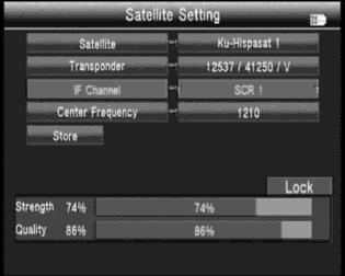 - Center Frequency (Częstotliwość środkowa): Wprowadzić za pomocą klawiszy numerycznych. - Store: Zapis ustawień. 18 3.7.
