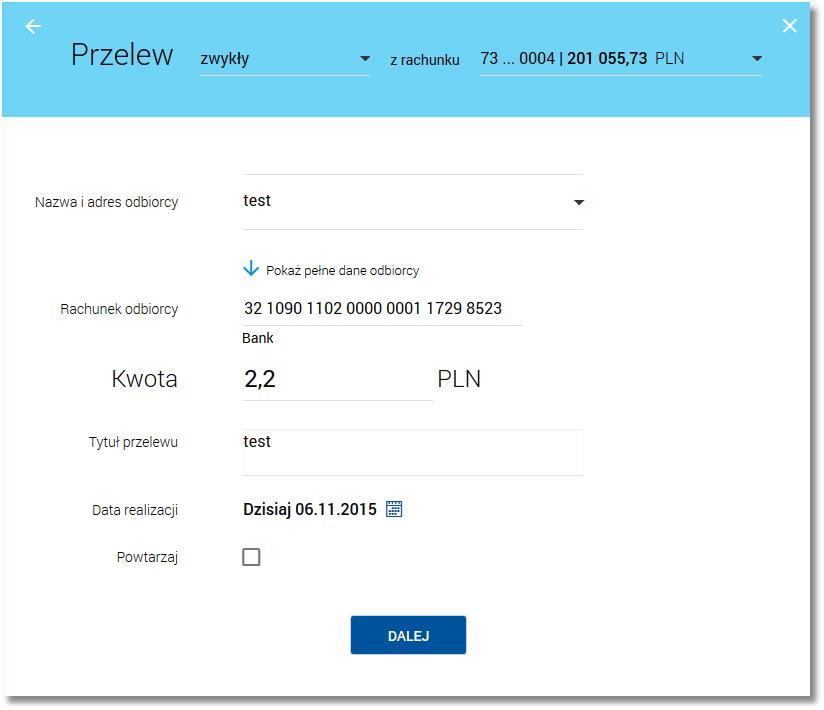 Page47 Uwagi do podstawianych danych przy kopiowaniu przelewu do US: nie jest wybierane miasto Urzędu Skarbowego, a w zamian w pole "Urząd skarbowy" podstawiana jest pełna nazwa Urzędu Skarbowego