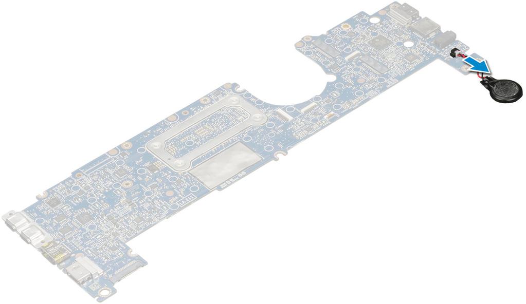 f pokrywa dolna g Uchwyt karty SIM h Micro SD 10 Wykonaj procedurę przedstawioną w sekcji Po zakończeniu serwisowania komputera.