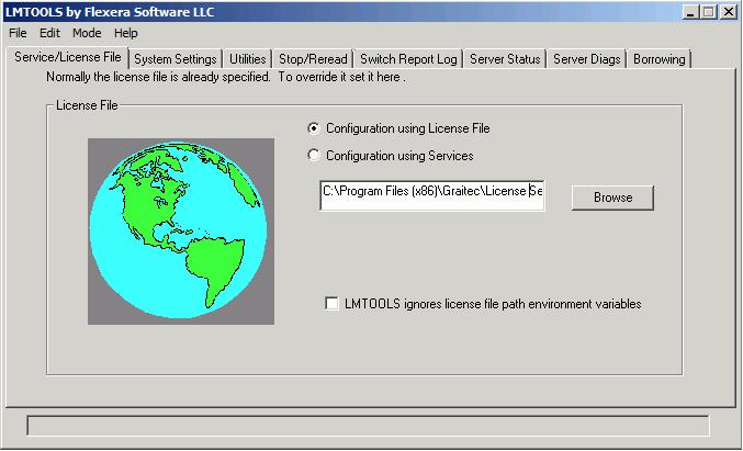 Sprawdzanie statusu licencji sieciowej Licencje sieciowe korzystają z technologii FLEXnet dostarczanej przez Acresso Software. FLEXnet dostarcza aplikację LMTools do zarządzania serwerem licencji.