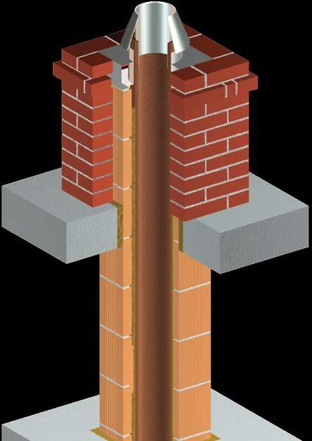 Ceramiczny system kominowy Twister Przykładowy