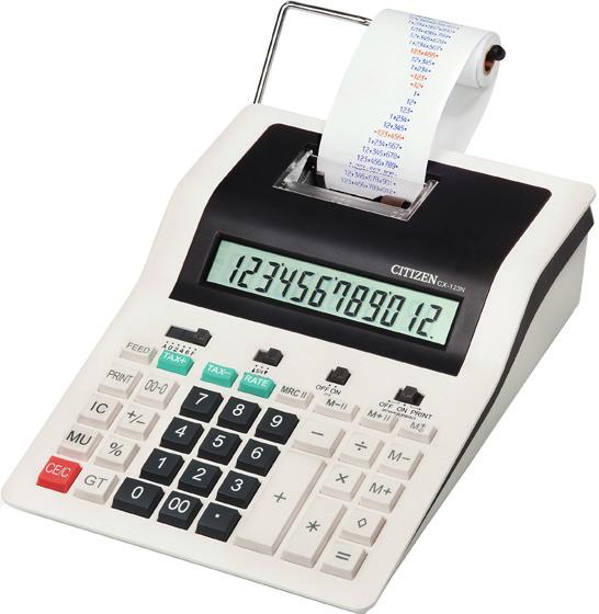 KALKULATORY Kalkulator Citizen SDC 68 12-pozycyjny wyświetlacz; klawisz zmiany znaku; określanie miejsc po przecinku; zaokrąglanie wyników;