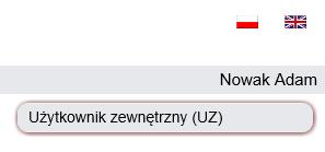 Nawigacja w aplikacji AZU 2. Nawigacja w aplikacji AZU Główny panel w aplikacji AZU jest zawsze dostępny na górze ekranu i podzielony jest na 2 sekcje: 1. Panel informacyjny: a.