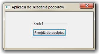 Podpis za pomocą aplikacji PZ Signer W tym przypadku procedura podpisywania składa się z następujących kroków: 1. Uruchomienie aplikacji PZ Signer.