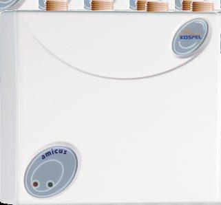 Elektryczne przepływowe podgrzewacze wody EP micus Podgrzewacze najczęściej stosowane w kuchni przy zlewozmywaku Zastosowanie od 4kW od 4kW Możliwe jest korzystanie z