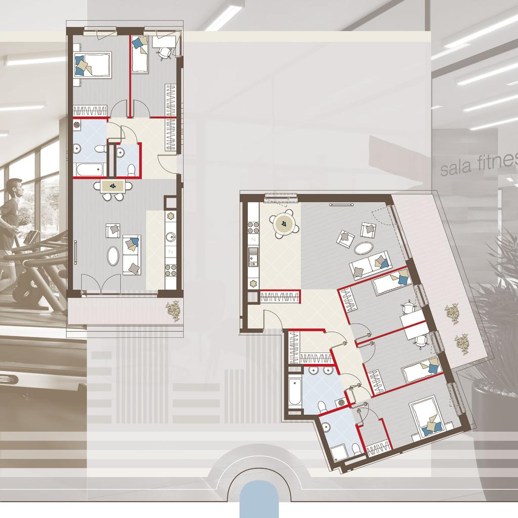 99,28 m 2 Powierzchnia użytkowa Przykładowe mieszkanie czteropokojowe Do mieszkania przynależy balkon o powierzchni 15,97 m