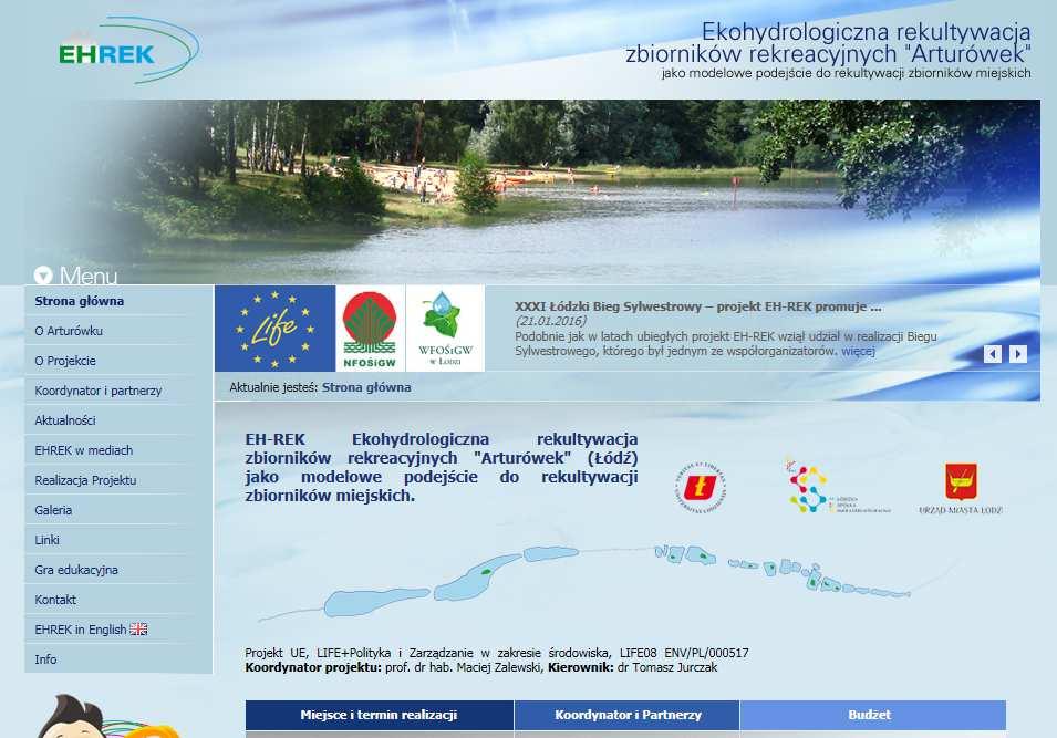 Działanie A8.2 Stworzenie i aktualizacja strony internetowej projektu; W ramach zadania do dnia 30 czerwca 2010 roku została zakupiona domena projektowa www.arturowek.