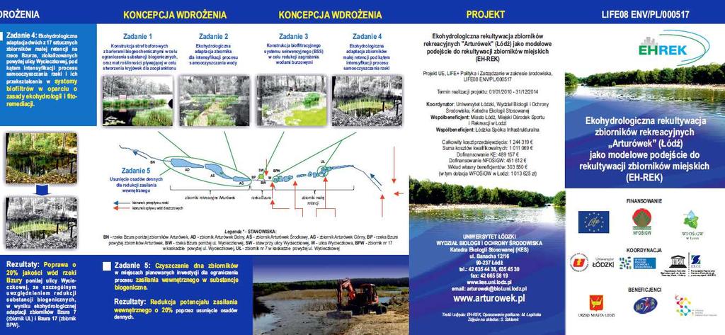 Działanie A8.7 Przygotowanie i publikacja broszur W ramach zadania w trakcie realizacji projektu przygotowane zostały i wydrukowane 3 ulotki informacyjne (Załacznik 7.3.3.3.1-7.3.3.3.3) dotyczące projektu oraz ankieta (Załącznik 7.