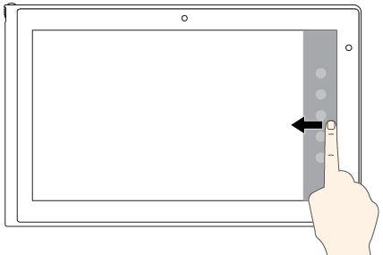 Gesty dotykowe i akcje myszy w systemach operacyjnych Windows 8 i Windows 8.1.