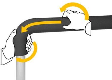 OTULINA INSUL - TUBE Izolacja poprzez nasunięcie otuliny INSUL - TUBE na rurę Kiedy izolację rur można wykonać przed montażem instalacji, otulinę INSUL - TUBE nasuwa