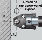 potrzebna jest pewna ilość miejsca na użycie zaciskarki.