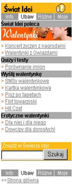 tapety, Dzwonki etc) - m-commerce. Projektowanie i budowanie minisite ów.