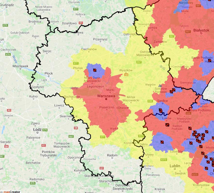 Mazowieckie region 2 outbreaks in municipality of Wiśniew, siedlecki district, in the area listed in Part III of the Annex to CID 2014/709/EU: The number of pigs kept at the holding 10