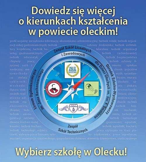 www.lo.olecko.pl www.zst.olecko.pl www.oswg.olecko.pl www.zsliz.olecko.stronaszkolna.pl WYDAWCA: Wydział Edukacji, Kultury, Sportu i Promocji Starostwo Powiatowe w Olecku ul.