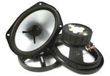 HX-4 Coax 2-drożne, średnica: 10cm moc RMS/Max: 40/150W skuteczność (1W/1m): 88dB pasmo przenoszenia: 70-21000Hz 52mm (50mm po zdjęciu osłony magnesu) 209 HX-5 Coax 2-drożne,