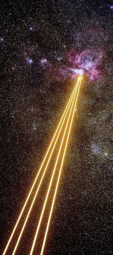Optyka adaptacyjna Turbulencje w atmosferze powodują, że zdjęcia wykonywane z powierzchni Ziemi są zaburzane, a gwiazdy mrugają.