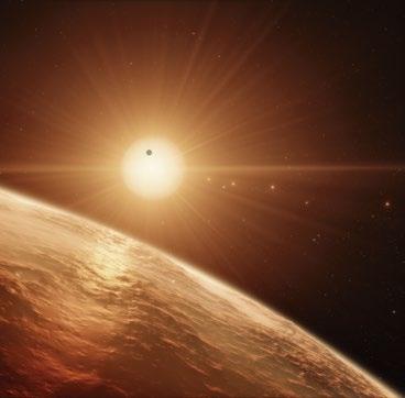 Planetę GJ 1214b obserwowano, gdy przemieszczała się przed swoją gwiazdą i część światła gwiazdy przeszła przez planetarną atmosferę.