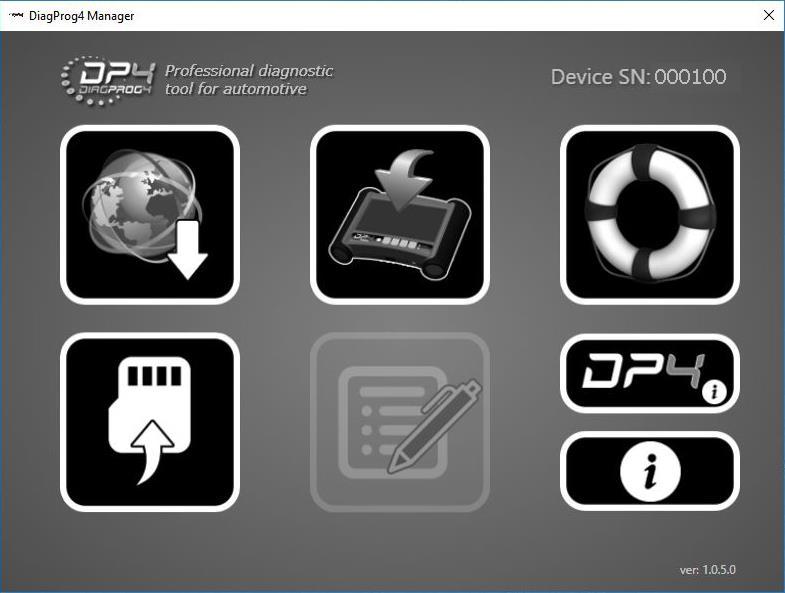 19. DIAGPROG4 MANAGER DIAGPROG4 MANAGER PROGRAM NARZĘDZIOWY DIAGPROG4 MANAGER łączy urządzenie DiagProg4 z komputerem,