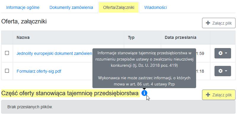 1 Tajemnica przedsiębiorstwa Wszelkie informacje stanowiące tajemnicę przedsiębiorstwa w rozumieniu ustawy z dnia 16 kwietnia 1993 r.