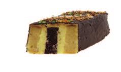 76. Krówka Biszkoptowe ciasto o smaku toffi przełożone aksamitnym budyniem śmietankowym, całość przykryta polewą toffi i płatkami migdałowymi. 79. macchiato śmietankowe ciasta KREMOWE 77.