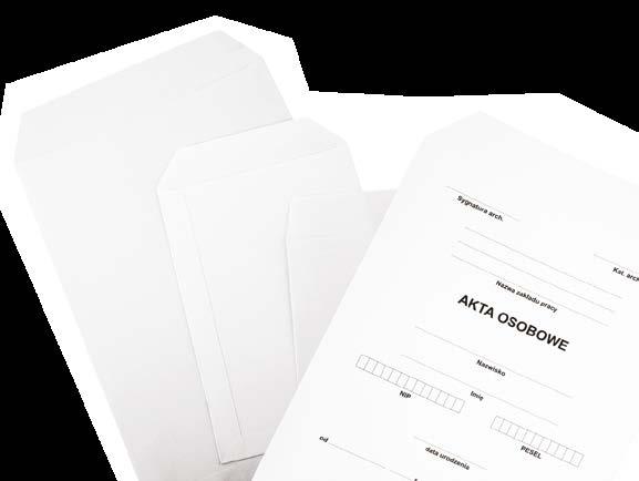 archiwizacja papieru Koperty bezkwasowe z papieru białego ISO 9706 Papier biały Wysokiej jakości bezkwasowy papier