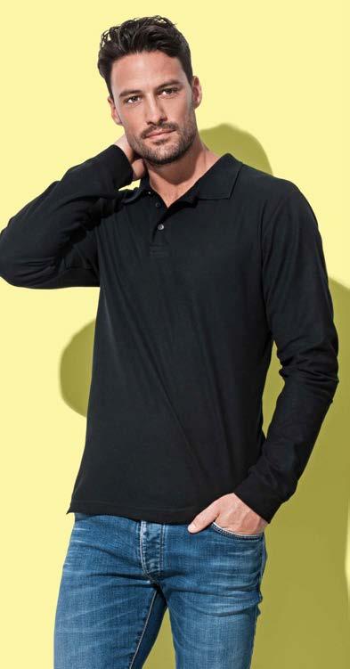 Polo shirts 105 Polo Long Sleeve Koszulka polo z długim rękawem dla mężczyzn BESTSELLER ST3400 S 2XL 170 g/m 2 48 CASUAL FIT 100% bawełny ring-spun; single jersey, efekt piqué (GYH: 85% bawełny, 15%