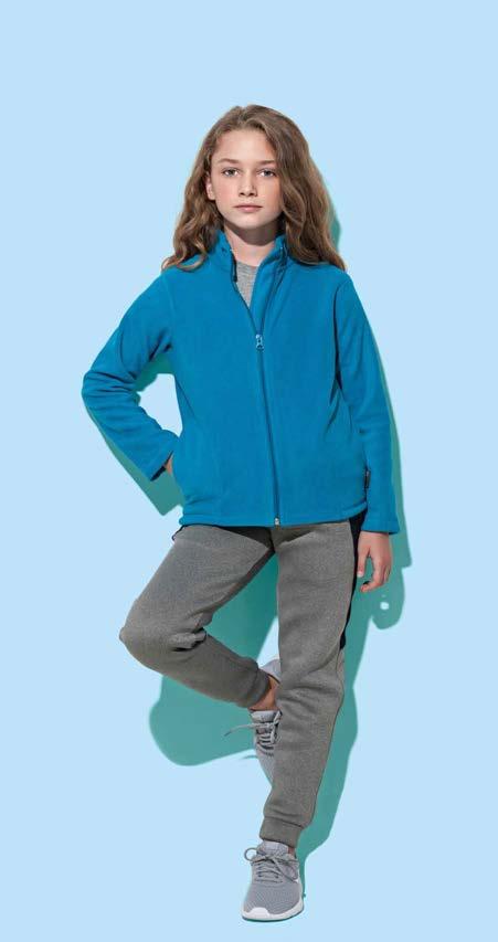 BESTSELLER Mikropolar 69 Active Fleece Jacket Rozpinana bluza polarowa dla dzieci ST5170 S XL (122 164) 220 g/m 2 24 REGULAR FIT 100% poliestru; dzianina mikropolar z powłoką antypillingową ciepła i